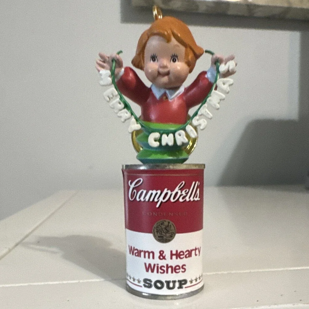 Campbell's Warm And Heath Wishes Soup Christmas Ornament